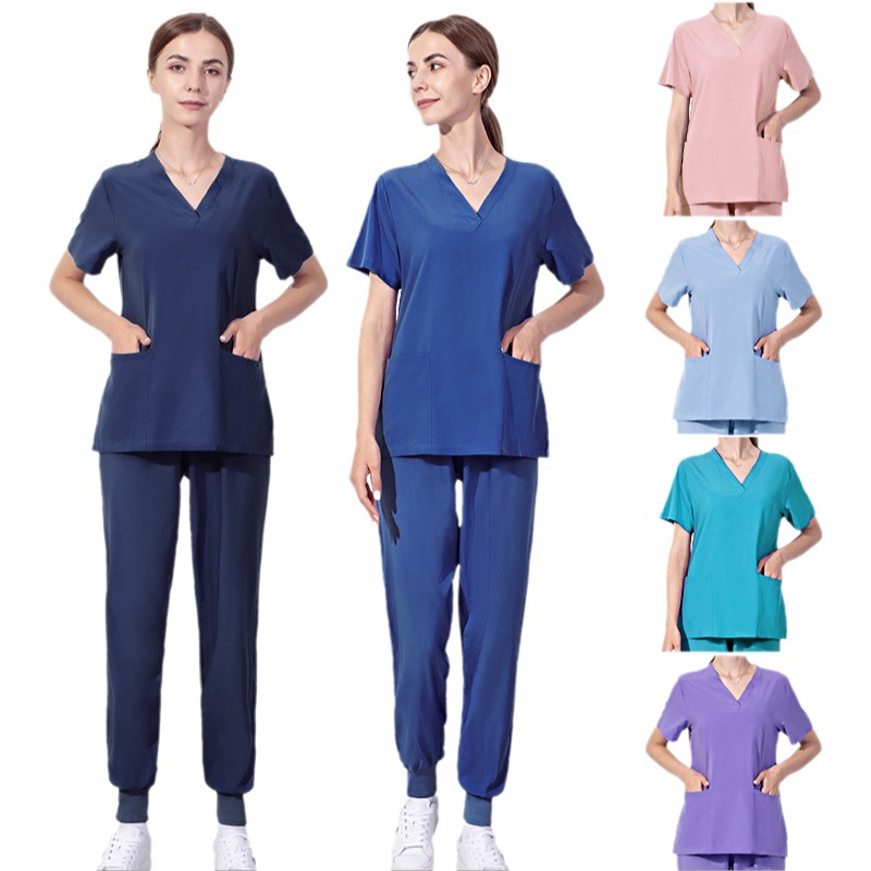Entrega transfronteriza verano Doctor Enfermera trabajo uniforme belleza hospital mascota quirófano dental lavado de manos ropa traje