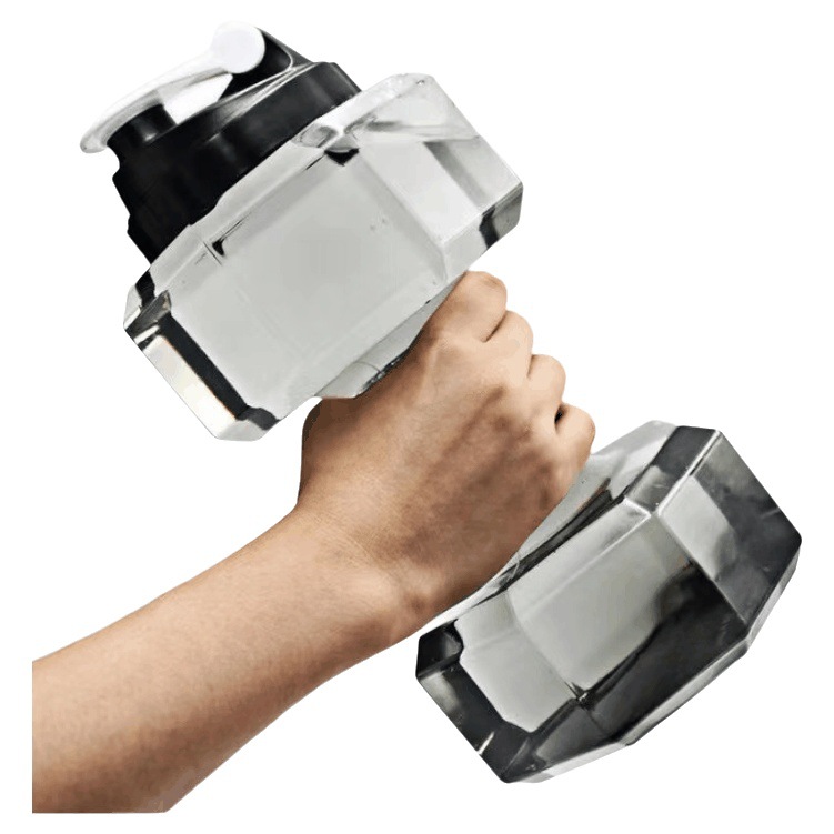 Creativo mancuerna de fitness hervidor de agua de llenado de agua con mancuernas taza de agua portátil de inyección de agua mancuerna de plástico olla brazo entrenamiento muscular equipo de la aptitud