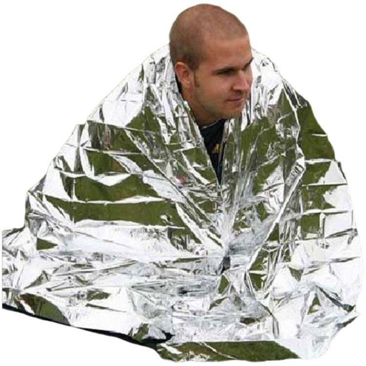 Термобелье для оказания первой помощи на открытом воздухе 130*210 двустороннее серебряное одеяло для выживания солнцезащитное одеяло аварийное одеяло