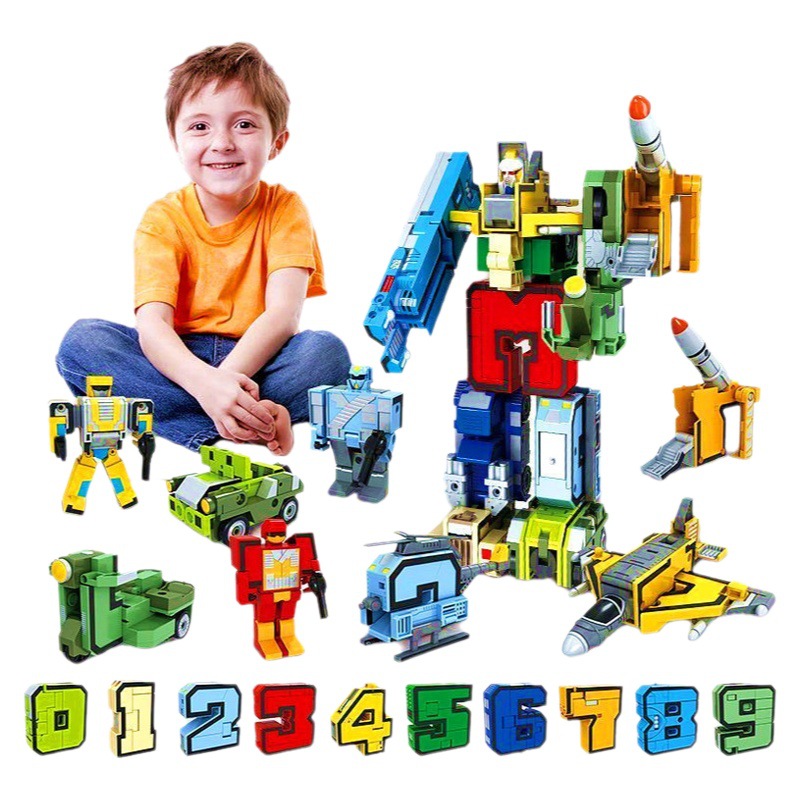 Robot digital deformación juguetes para niños venta al por mayor Autobots cartas fit King Kong juguetes educativos para niños ensamblados