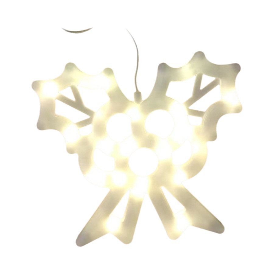 Lámpara de ventosa decorativa led de Navidad transfronteriza estrella cristal pegatinas de ventana cadena de luces al por mayor diseño de centros comerciales luces colgantes