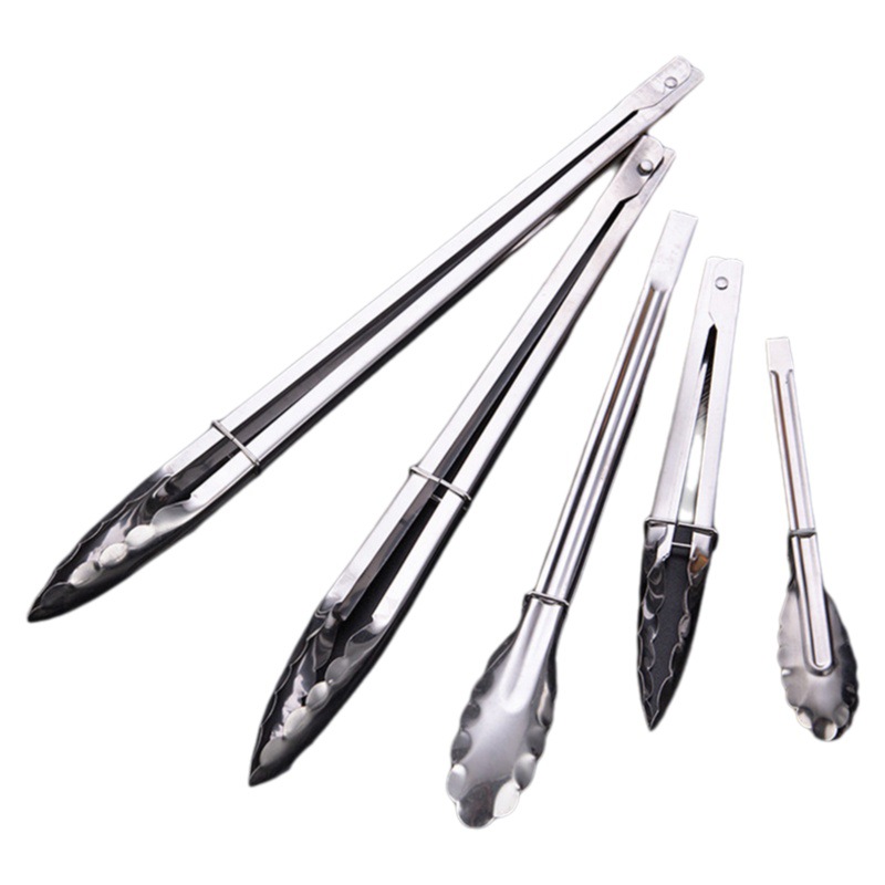 Factory Stainless Steel Bread Food Clip Barbecue Clip Kitchen Buffet Steak Clip Outdoor Barbecue Food Clip