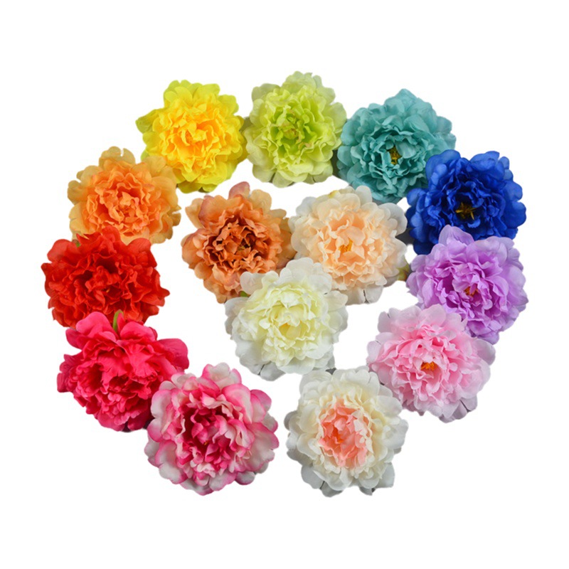 Artificial nueva flor de peonía fondo de la boda flor de la pared arreglo de flores Decoración de mesa flor haciendo transfronterizo dedicado peonía cabeza de la flor
