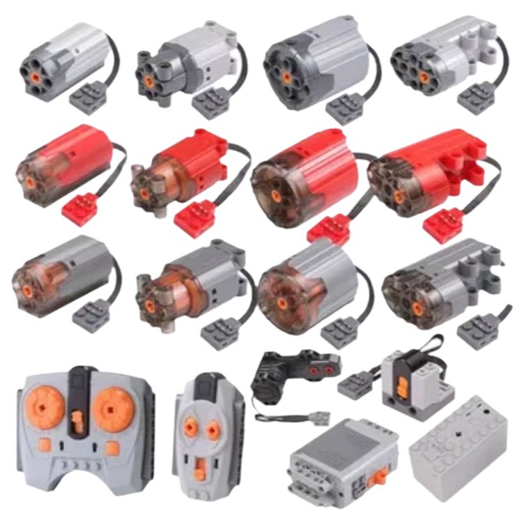 Compatible con bloques de construcción de partículas pequeñas de Lego, tecnología MOC, accesorios PF, bloques de construcción, grupo de potencia, conjunto de motores, ensamblaje