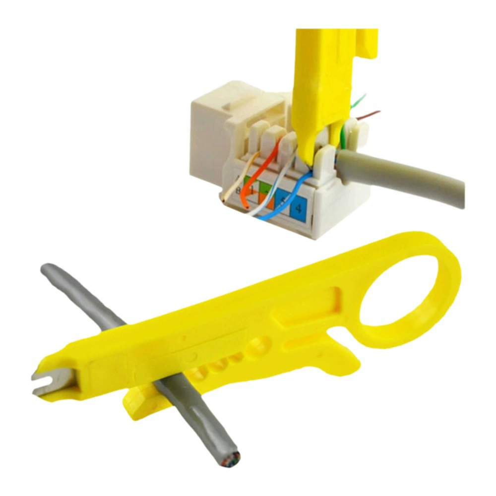 Нож для зачистки желтых проводов простой служебный инструмент для зачистки проводов телефонный провод сетевой кабель провод нож маленький карточный проволочный нож