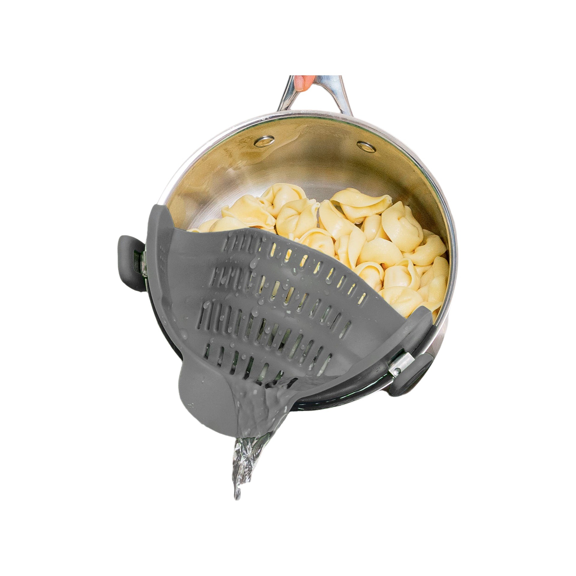 Comercio exterior Amazon silicona pasta filtro boca ancha leachter vegetal fruta filtro clip olla lado drenaje