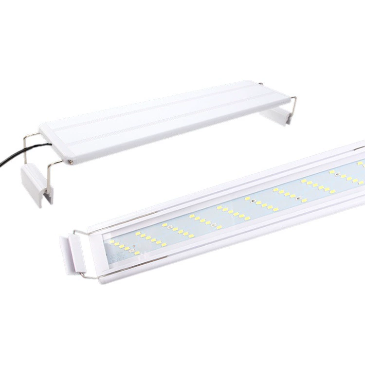 Трансграничный светодиодный светильник для аквариума с зажимом, Выдвижной кронштейн для аквариума, шестирядный светильник для аквариума, водное растение, светодиодный цветной свет