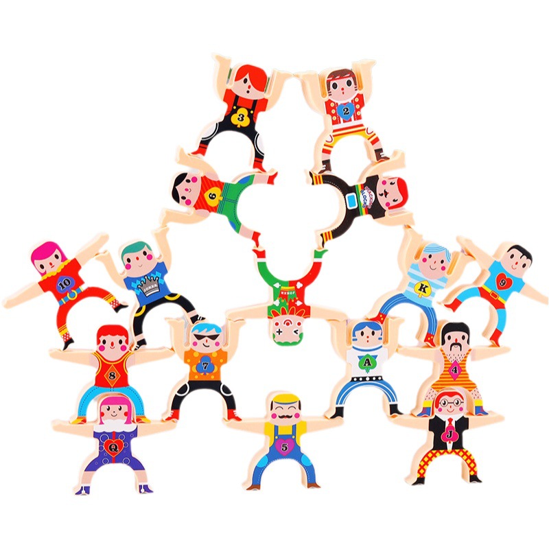 Hércules DE LOS NIÑOS Jenga juego equilibrio Jenga bloques de construcción caja de juguete ciego puesto de mercado nocturno de suministro