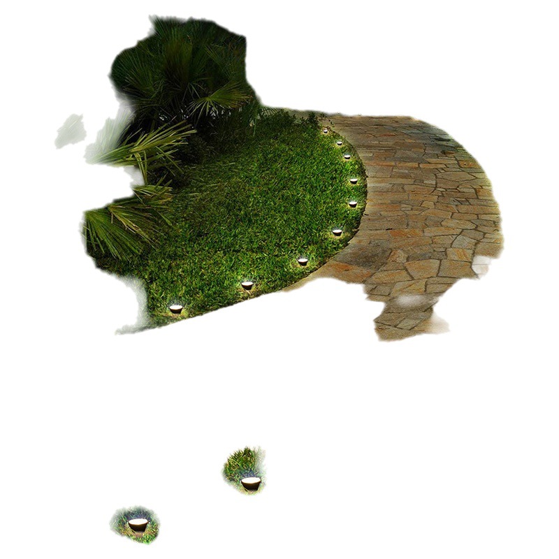 Luces solares de cadena en liquidación, luces solares de uno a diez, luces de guía para decoración de paisajes impermeables para exteriores