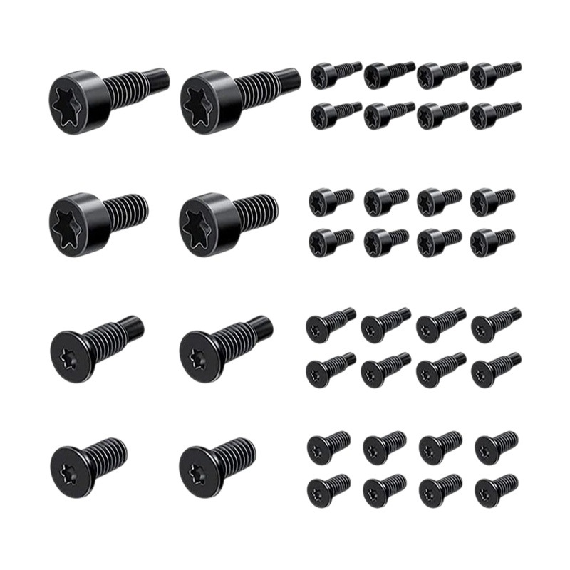 Timbre inteligente de anillo aplicable 16/40 piezas T6T15 tornillo de hardware antirrobo flor de ciruelo con agujeros accesorios de metal al por mayor