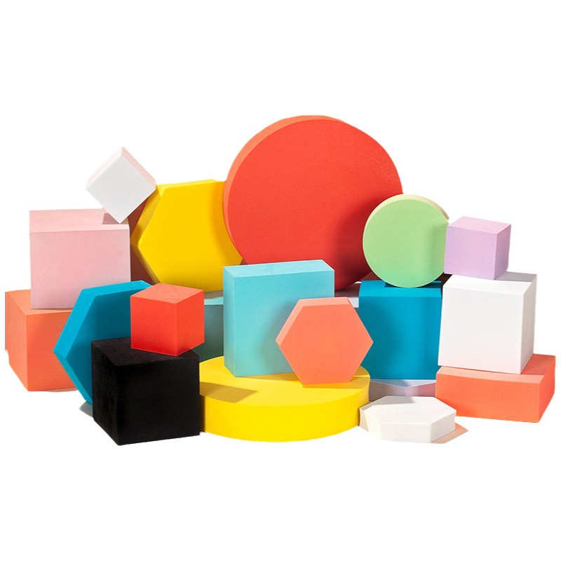 Fondo de plataforma de fotografía de columpio tridimensional Cubo geométrico accesorios de fotografía decoración ins celebridad de Internet