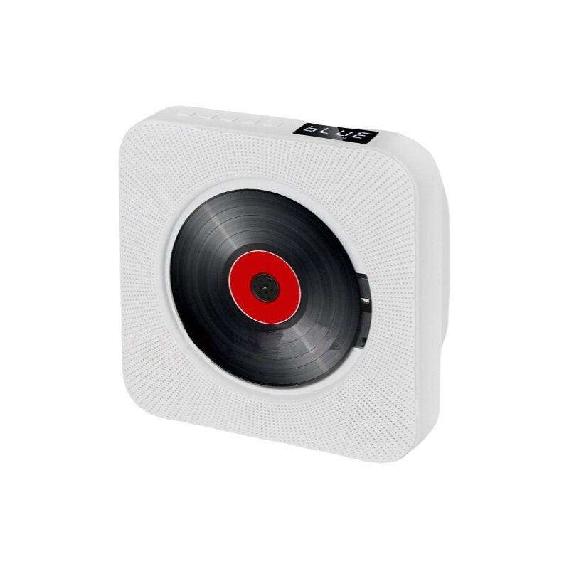 Reproductor de CD bluetooth para niños montado en la pared para el hogar con pantalla que relee la máquina de aprendizaje educativo fetal álbum de música reproductor de CD altavoz