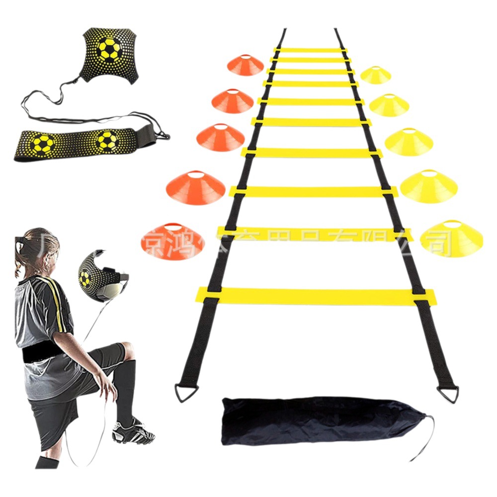 Football Basketball Training Equipment Logo Disc Agility Circle Hurdle Resistance Umbrella Agility Ladder Speed Physical Training Set