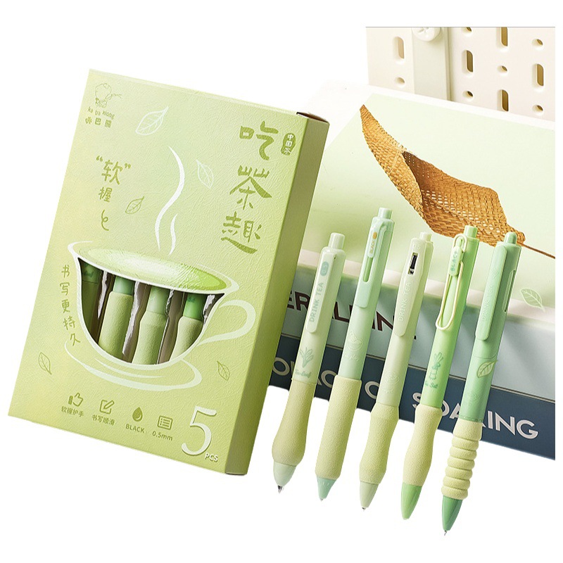 Bolígrafo de góner de secado rápido de alto valor, trabajo de estudiante, agarre suave, cepillo suave, examen de bolígrafo, bolígrafo negro