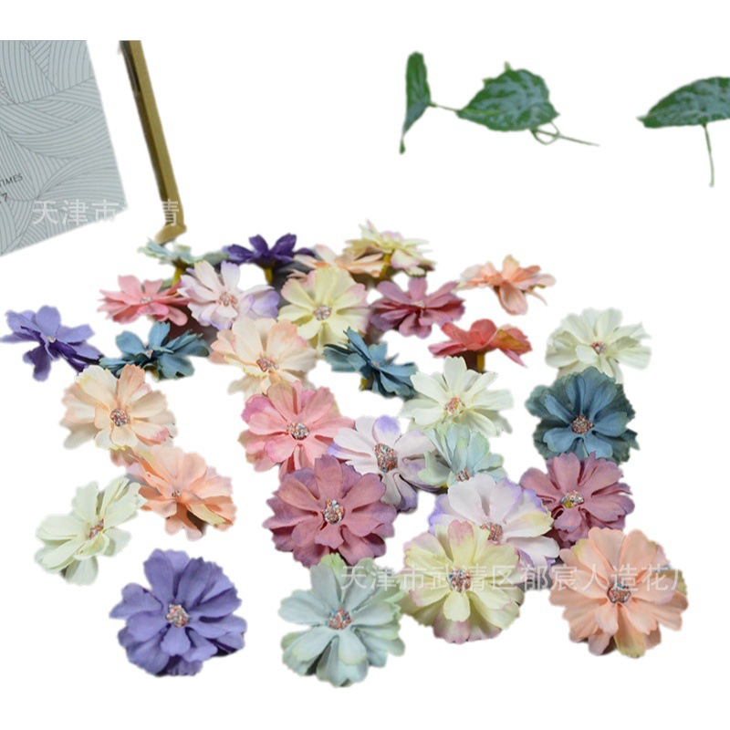 Xingyu flor artificial flor al por mayor Margarita cabeza de flor caja de regalo decoración regalo mano diy danza falda flor paraguas con flor