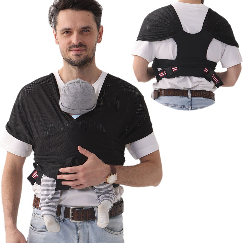 Bebé mochila Correa bebé toalla algodón malla transpirable tamaño libre ajustable Madre y niño suministro transfronterizo Amazon