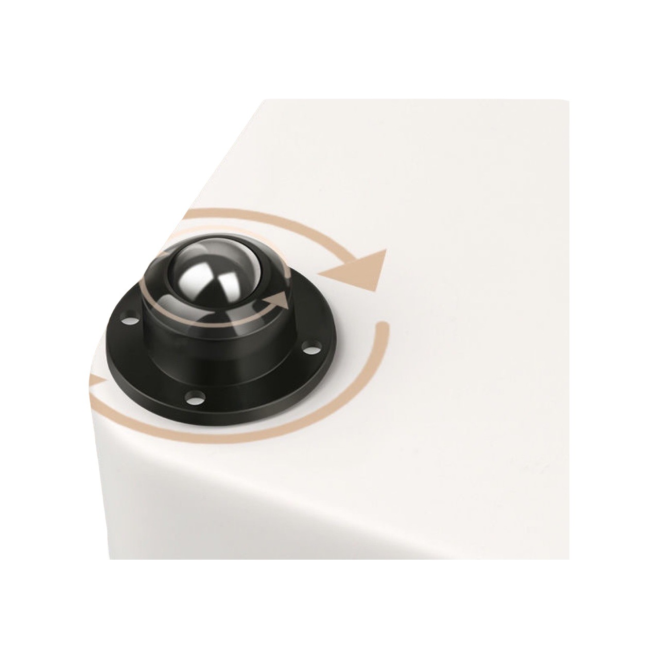 Adhesivo rueda universal muebles base rodillo bola rueda mudo rueda grande fábrica al por mayor