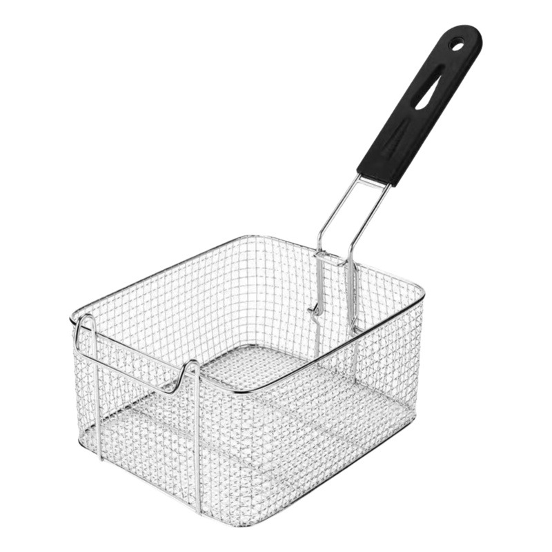Fábrica de cabello recto canasta freidora eléctrica freidora eléctrica accesorios de horno de fregida eléctrica comercial canasta de filtro de aceite malla de filtro de papas fritas marco de diamante canasta de freidura