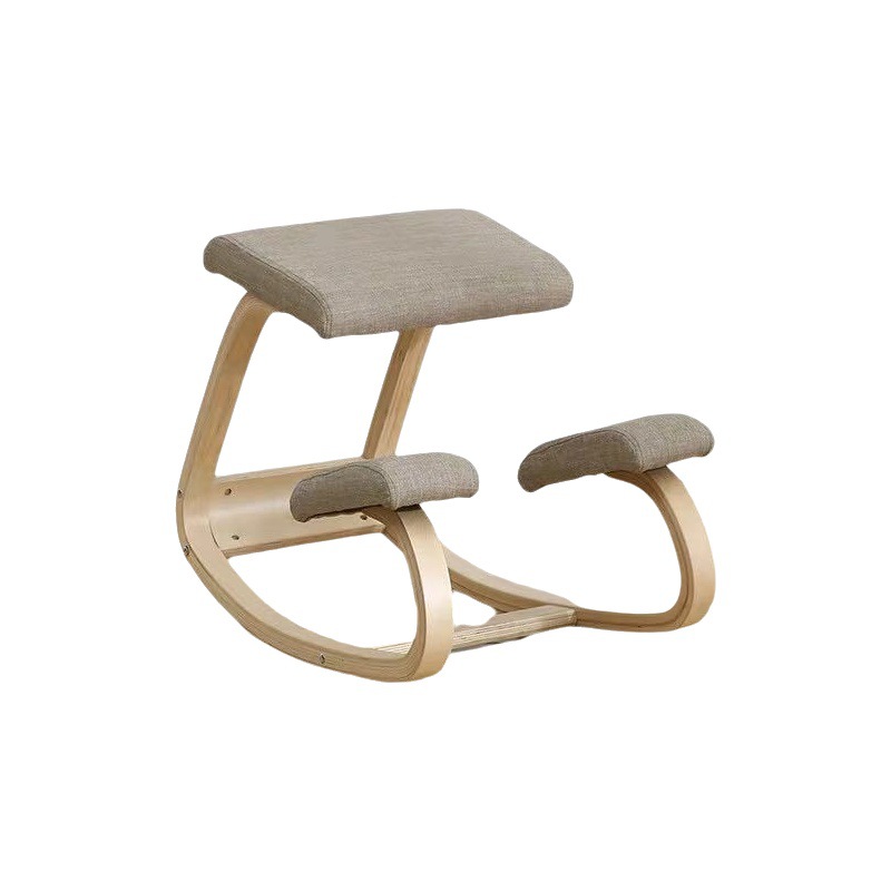 Silla de corrección de postura sentada de madera transfronteriza Silla de función humana Silla de corrección de la columna cervical Oficina en el hogar Silla de yoga fitness