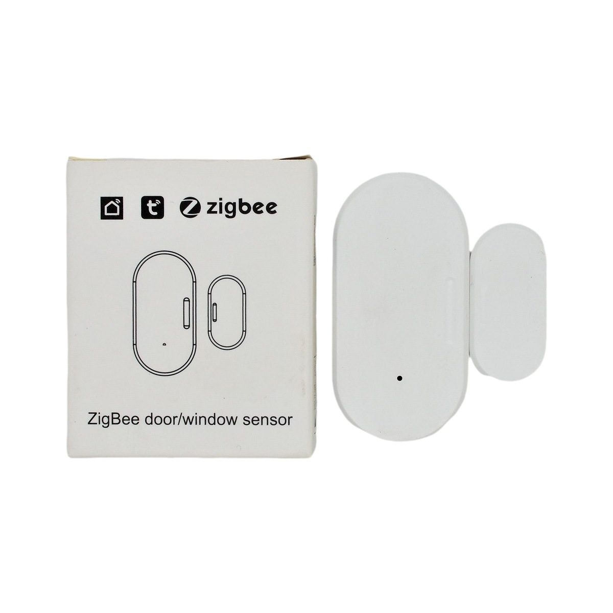 [Dream Intelligence] Graffiti Zigbee sensor magnético de puerta fácil de microconexión Zigbee imán de puerta multiplataforma