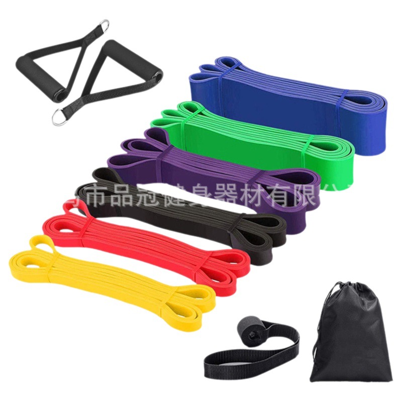 LaTeX TPE2080 banda elástica banda de tensión de yoga banda de resistencia al estiramiento fitness en cuclillas anillo de resistencia anillo de levantamiento de cadera