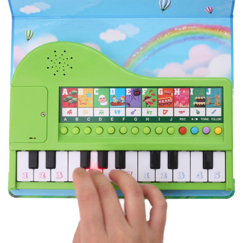 Teclado de juguete iluminación y reproducción de Piano Electrónico libro transfronterizo popular educación temprana Piano Electrónico enseñanza entretenimiento Amazon TikTok