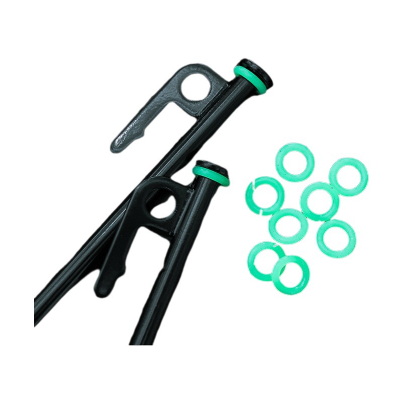 Outdoor Ground Nail Night Aperture Multifunctional Silicone Ring O-shaped Hair Aperture Warning Ring Camp Nail Night Aperture Camping Accessories