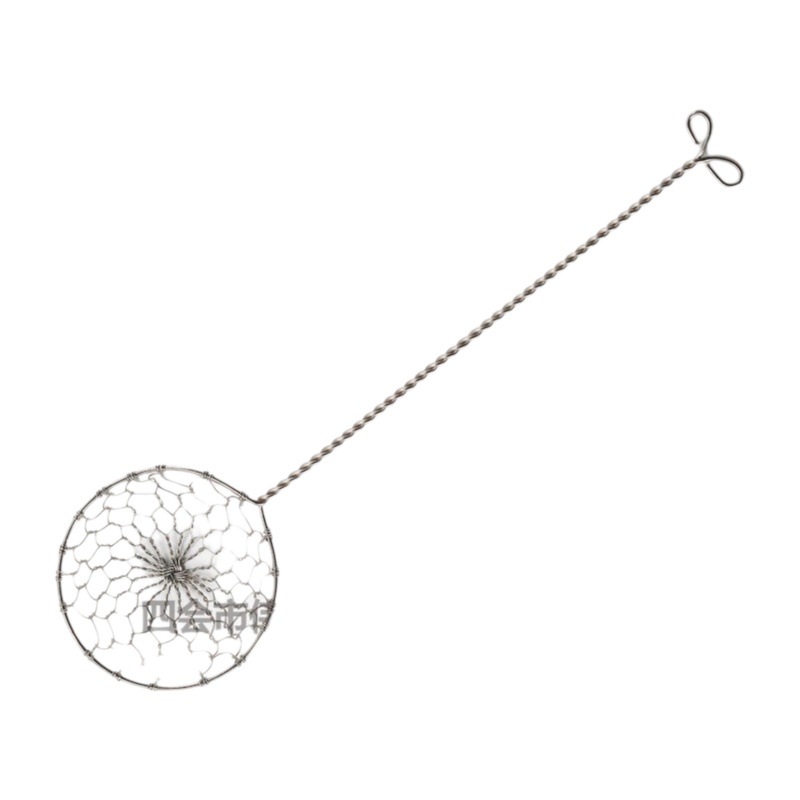 Tejida a mano 304 de acero inoxidable olla caliente cuchara estufa lateral pequeña colador cuchara malla colador tejido a mano Pantalla de filtro fábrica al por mayor