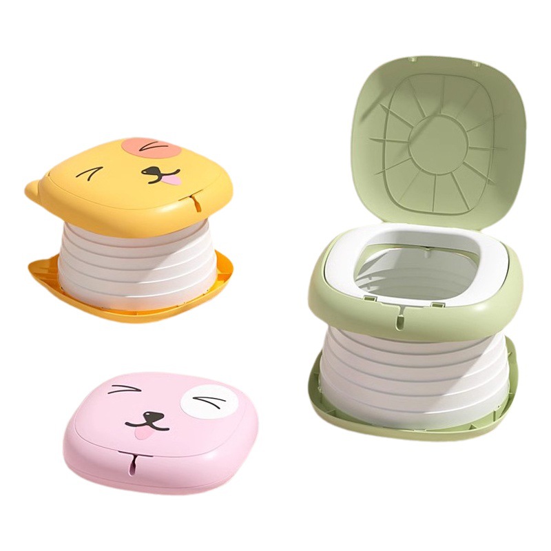 Children's Car Folding Toilet Outdoor Camping Emergency Artifact Travel Small Toilet Outgoing Portable Diapers