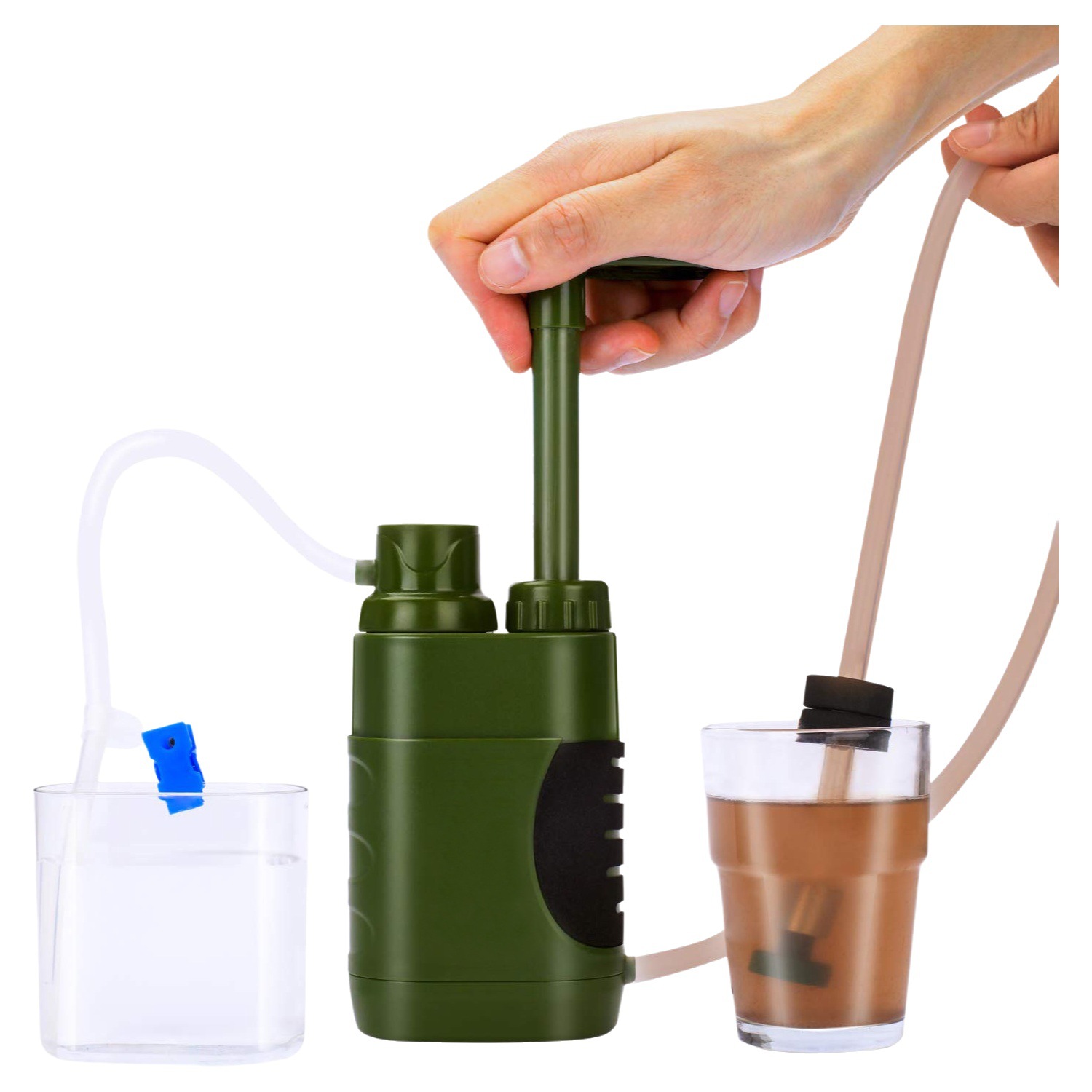 Amazon caliente purificador de agua al aire libre suministro directo de fábrica camping purificador de agua portátil filtro al aire libre transfronterizo