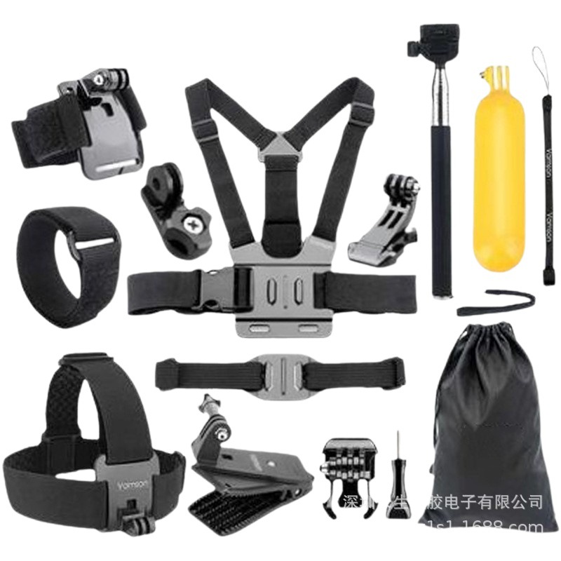 Gopro11/10 accesorios palo de flotabilidad traje al aire libre perro de montaña Dajiang acción deportes Cámara 14-en-1 Accesorios