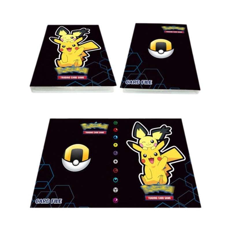 Tarjeta de bebé mágica libro de colección de tarjetas libro de bolsillo monstruo mascota elfo pikachu pack 240 tarjetas se pueden enviar en nombre