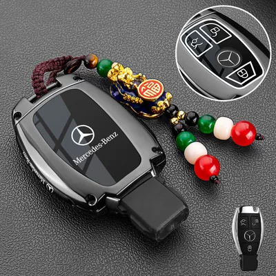 Car key bag: C260L/C200L/A200L/Glc300L Classy Shell - vinyl-benz-b-model-3-keys-piano-blacklaicai-pixiu