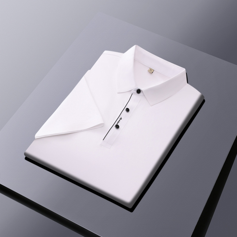 50 amoniaco líquido mercerizado algodón polo camisa personalizada de alta calidad ropa de oficina ropa de trabajo camisa cultural impresión bordada LOGO