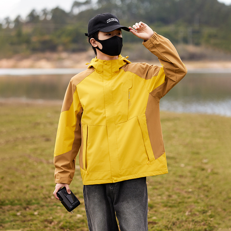Primavera y otoño hombres y mujeres al aire libre trajes de montaña a prueba de viento pareja ventilada abrigo de asalto abrigo grande abrigo en vivo al por mayor image 14