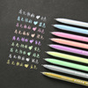 Crayons, high quality highlighter, coloured pencils for elementary school students, lip pencil, brush, set, hand painting