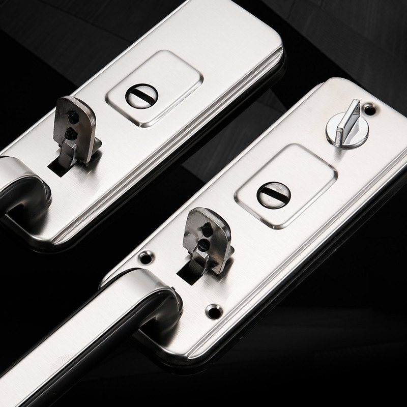 Old-fashioned anti-theft door handle, stainless steel door lock accessories, aluminum alloy iron door lock, double-opening door lock for home use