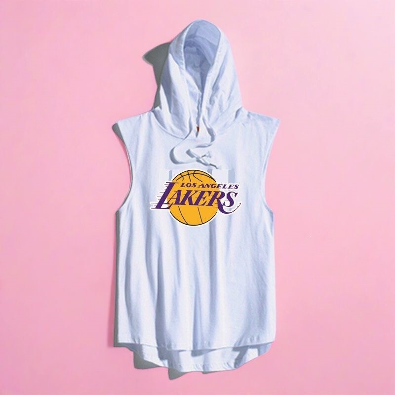 American-Style Vest Jersey European and American Style Casual Sports Loose Versatile Sleeveless Hoodie Trendy Hooded Sleeveless T-Shirt 12