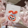 Cartoon children's hairpins for leisure, knitted hairgrip, cute hair rope, bangs