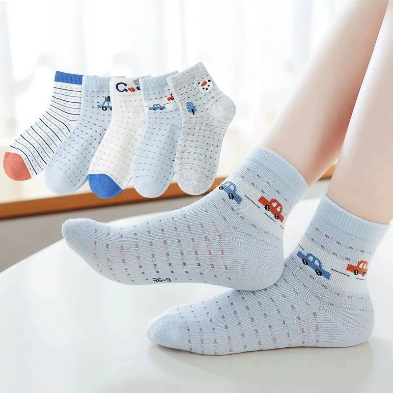 24 новые шестиминные детские носки для мальчиков и девочек теплые расчески для мальчиков большие дети толстые хлопковые осенние и зимние носки