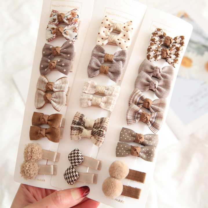 A116 fábrica al por mayor de los niños tocado accesorios para el pelo del bebé arco horquilla básica 10 unidades traje 1 Grupo