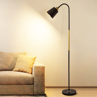落地式台灯落地灯LED护眼简约现代北欧客厅卧室书房立式落地9017-阿里巴巴