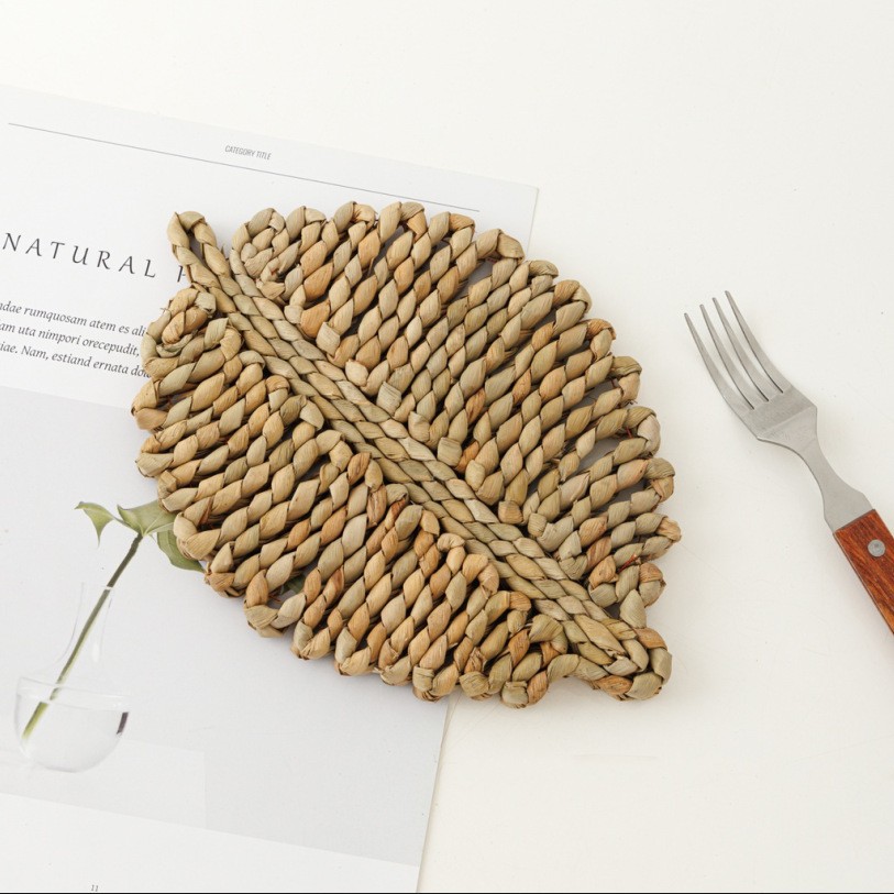 Amazon Homestay Decoración de pared Adornos Fábrica de tejido de paja Pared simple Pared redonda Hierba de ratán Sala de estar Colgante de decoración de pared