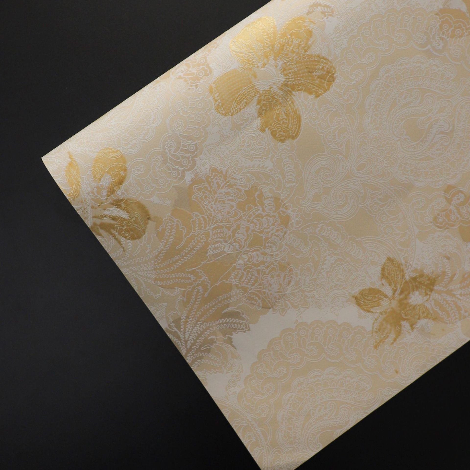 Huayuqing flores materiales de embalaje ramo creativo de flores papel de embalaje de textura artística de papel floral 5 hojas