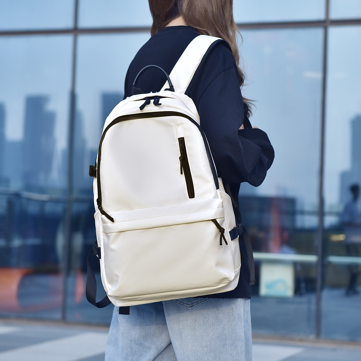 Nuevo estilo coreano de gran capacidad impermeable mochila mujer casual bolso de la computadora masculina juventud estudiante mochila bolsa de viaje