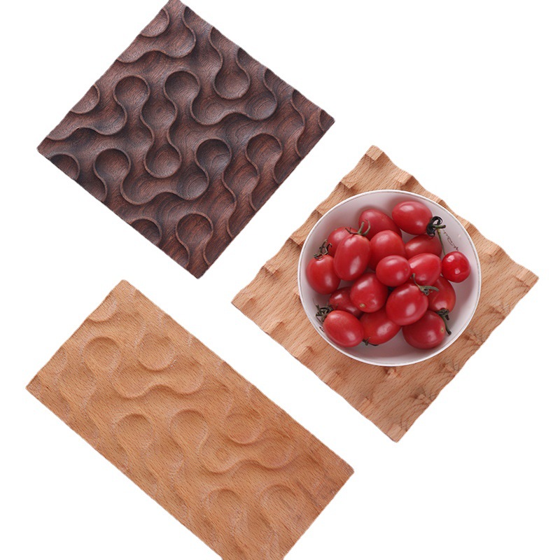 [Calidad Xiangjia] Bandeja de té fresca Bandeja de té de madera Bandeja de madera para el hogar Bandeja de comedor estilo ins Bandeja de té de madera