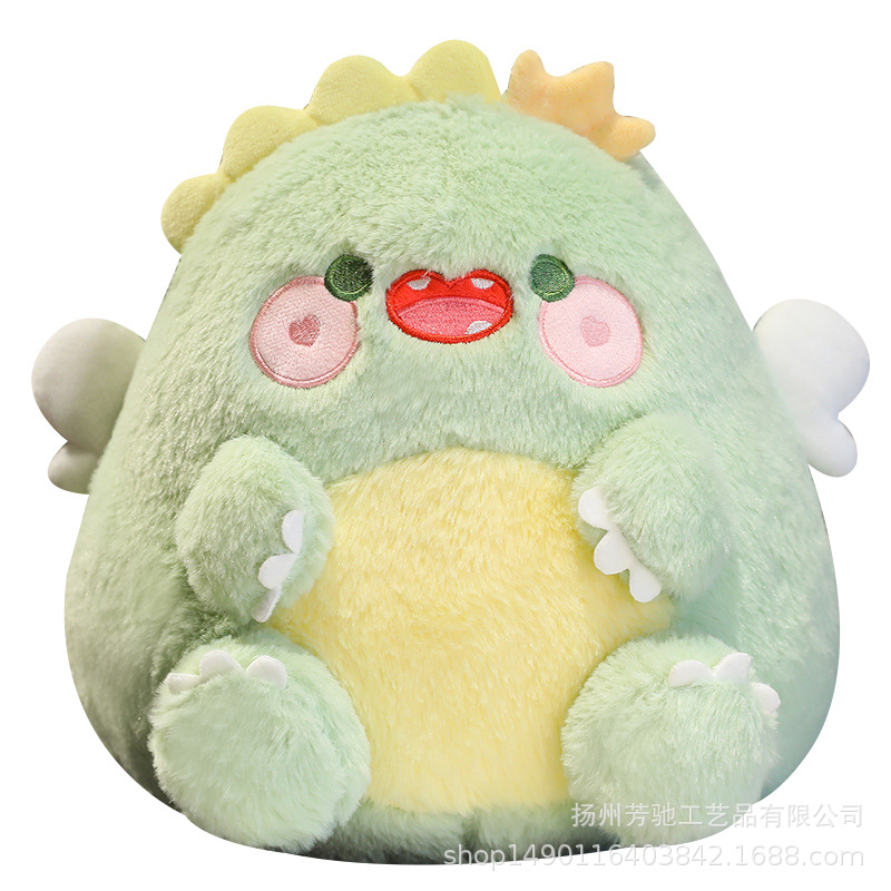 Macaron nueva muñeca peluda de peluche de juguete lindo Internet celebridad Ángel pequeño dinosaurio muñeca Ragdoll