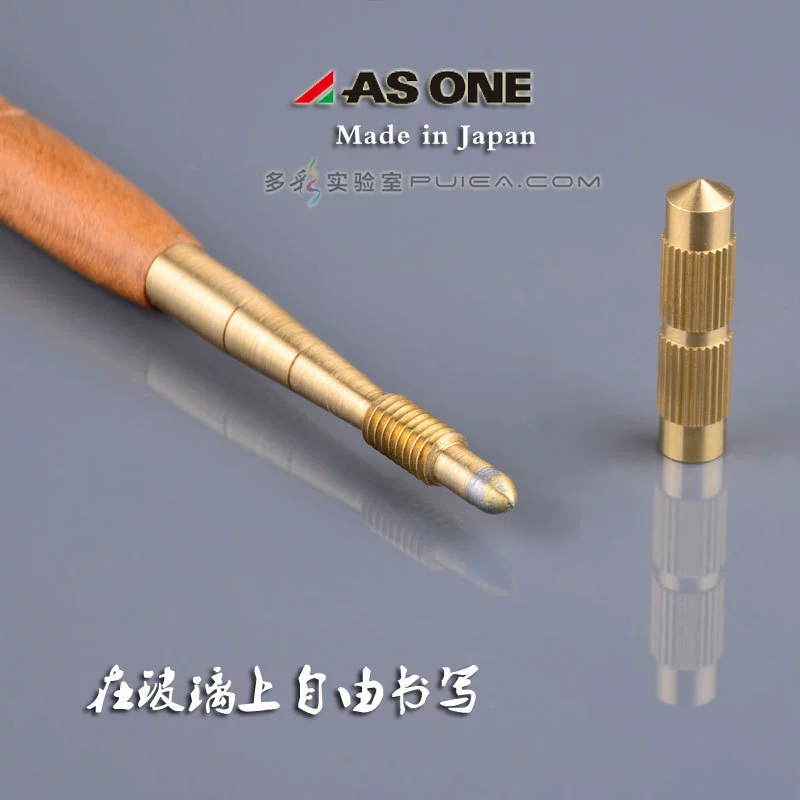 Японский импортированный ASONE Алмазная гравировка ручка стеклянный маркер Diamond Scriber деревянная ручка Силиконовое лезвие Scriber