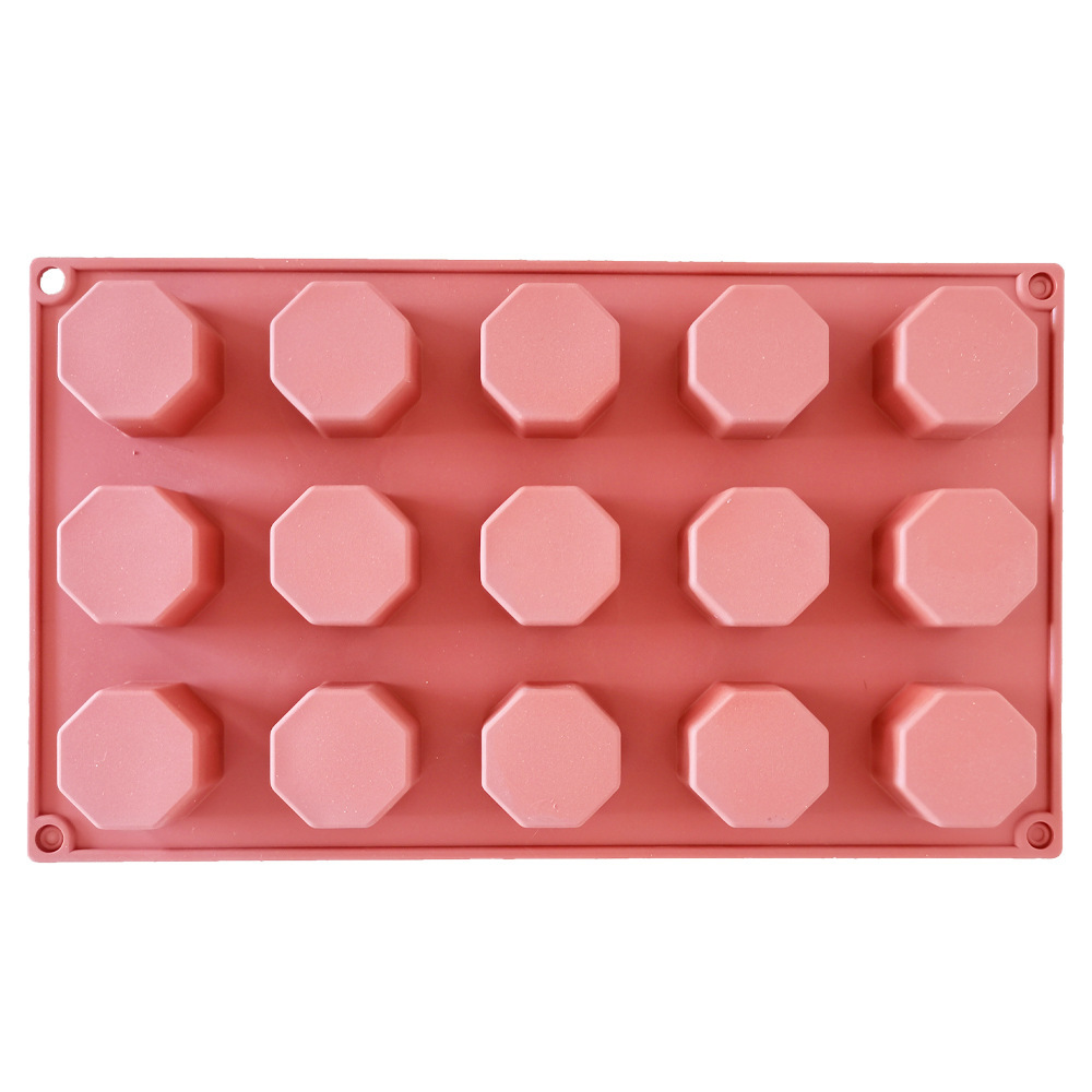 15 litros 8 lados columnar 72 molde de silicona pastel helado pudín molde de postre jabón utensilios