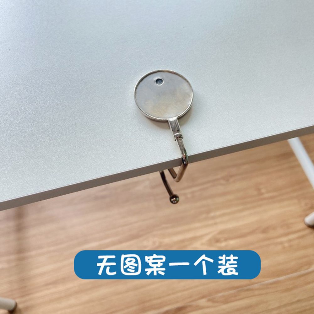 [Recomendación del maestro] Escritorio de estudiantes sin agujeros perforados puede ser portante móvil fuerte escritorio dibujos animados gancho de oficina mochila